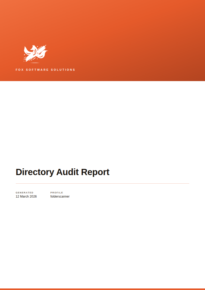 Folder Scanner Report
